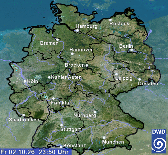 Radarfilm Deutschland des DWD